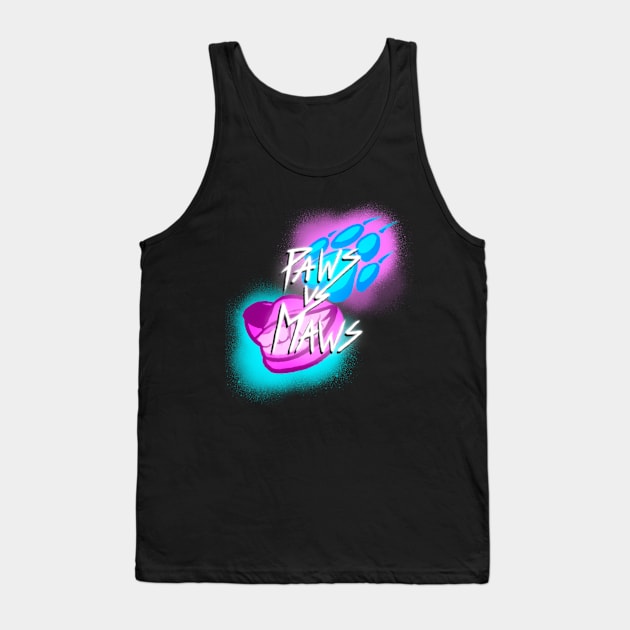 PAWS vs MAWS Tank Top by Grinsome